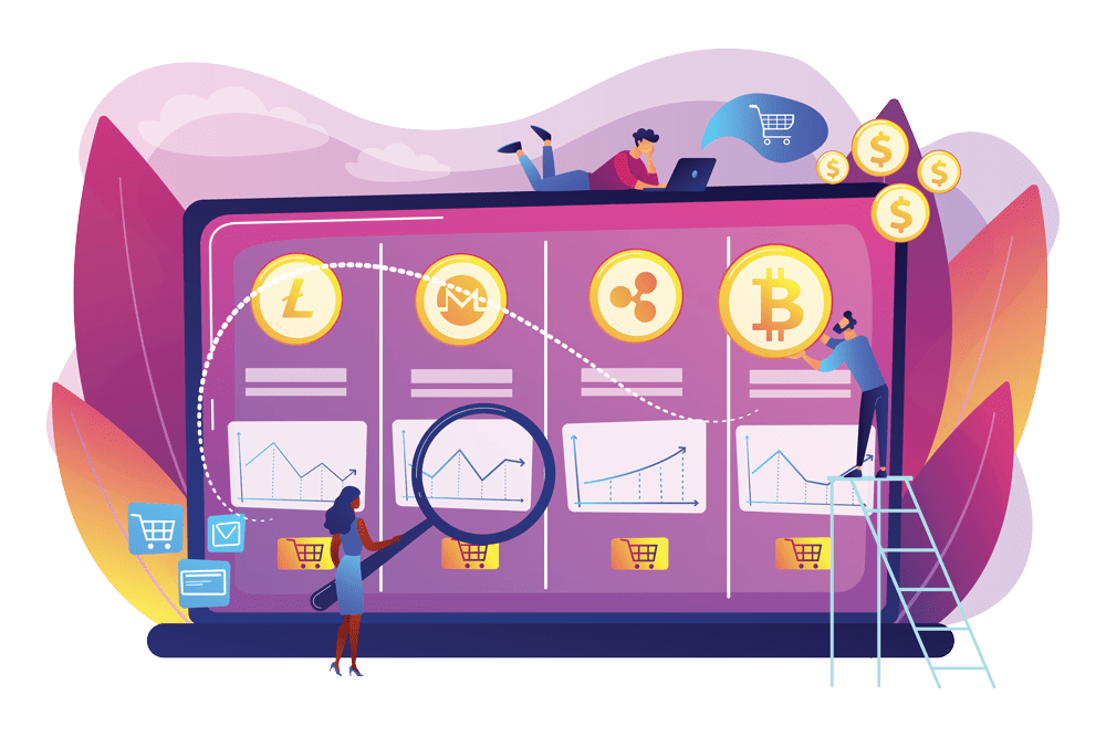 Торговля 1000+ криптовалютами